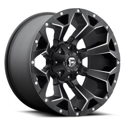 FUEL Off-Road D546 Assault Wheel, 17x9 with 5 on 4.5/5 on 5 Bolt Pattern - Black Milled - D54617902645